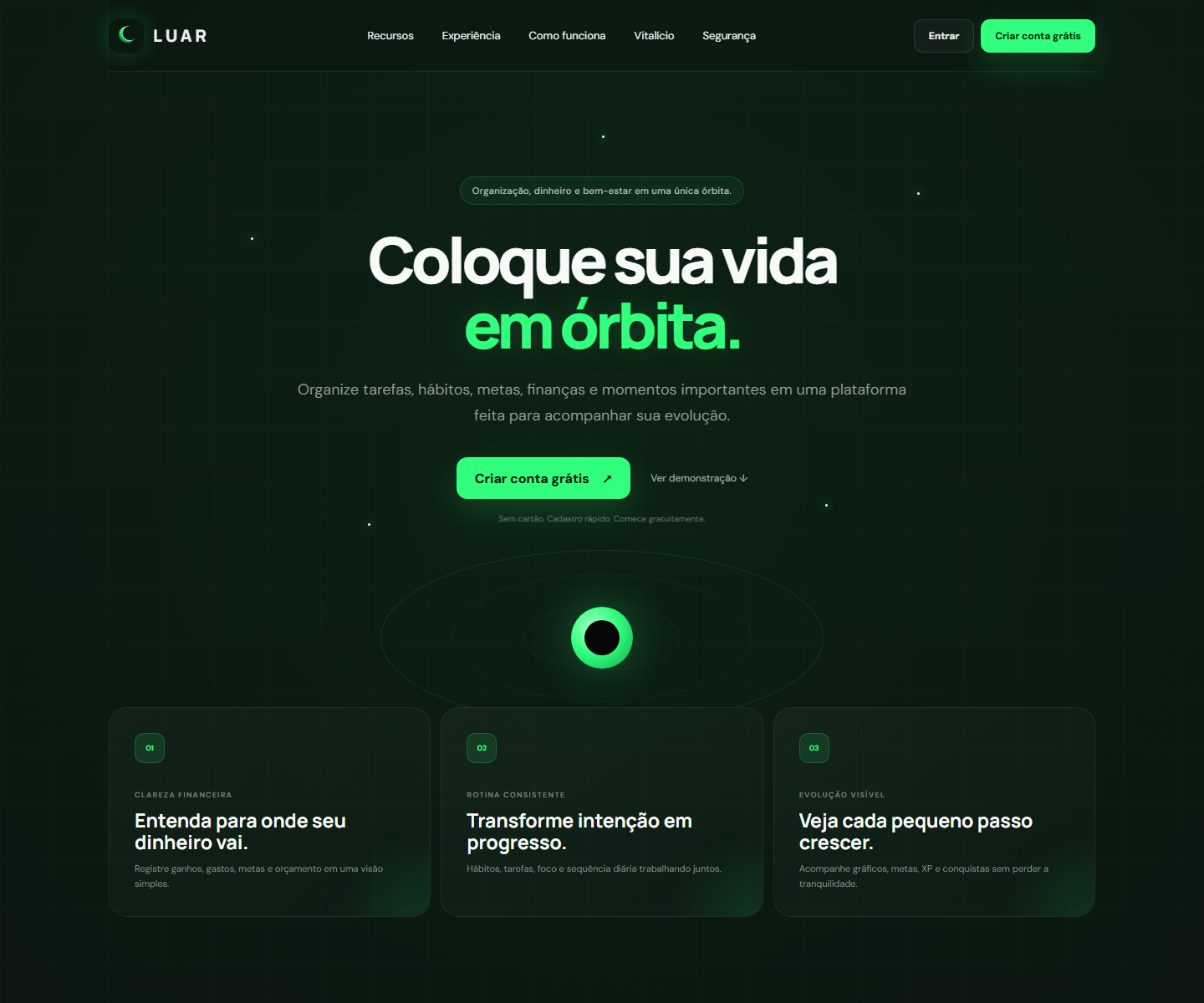 Projeto Luar em um notebook